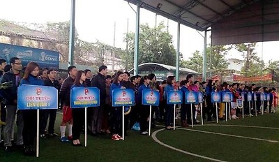 Khai mạc giải bóng đá Đoàn khối các cơ quan thành phố lần thứ III năm 2015